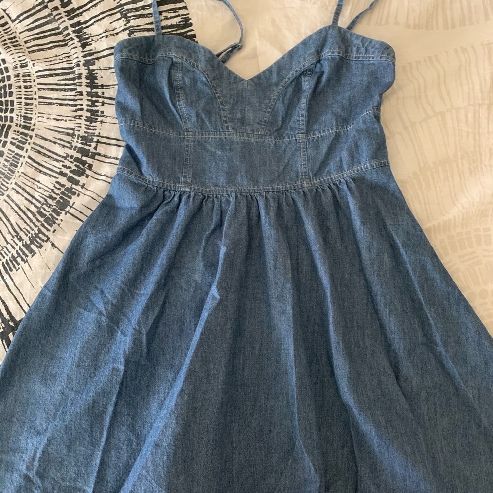 Cute jean dress!